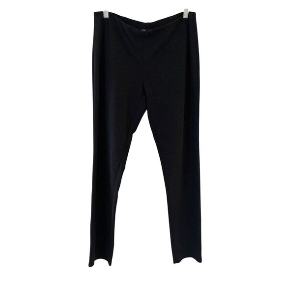 Eileen Fisher Womens Melanged Viscose Stretch Ponte Pant S Minimalist Comfy City - Picture 1 of 9